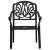 Set mobilier bistro, 3 piese, negru, aluminiu turnat GartenMobel Dekor
