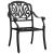 Set mobilier bistro, 3 piese, negru, aluminiu turnat GartenMobel Dekor