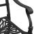 Set mobilier bistro, 3 piese, negru, aluminiu turnat GartenMobel Dekor
