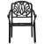 Set mobilier bistro, 3 piese, negru, aluminiu turnat GartenMobel Dekor