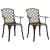 Set mobilier bistro, 3 piese, bronz, aluminiu turnat GartenMobel Dekor