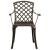 Set mobilier bistro, 3 piese, bronz, aluminiu turnat GartenMobel Dekor