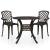Set mobilier bistro, 3 piese, bronz, aluminiu turnat GartenMobel Dekor