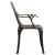 Set mobilier bistro, 3 piese, bronz, aluminiu turnat GartenMobel Dekor
