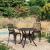 Set mobilier bistro, 3 piese, bronz, aluminiu turnat GartenMobel Dekor