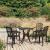 Set mobilier bistro, 5 piese, bronz, aluminiu turnat GartenMobel Dekor