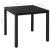 Set mobilier de exterior, 5 piese, negru, aluminiu GartenMobel Dekor