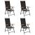 Set mobilier de exterior, 5 piese, negru, aluminiu GartenMobel Dekor