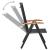 Set mobilier de grădină, 9 piese, negru, aluminiu GartenMobel Dekor