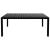 Set mobilier de grădină, 9 piese, negru, aluminiu GartenMobel Dekor