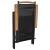 Set mobilier de grădină, 9 piese, negru, aluminiu GartenMobel Dekor