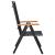 Set mobilier de exterior, 5 piese, negru, aluminiu GartenMobel Dekor