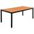 Set mobilier de grădină, 9 piese, negru, aluminiu GartenMobel Dekor