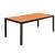 Set mobilier de grădină, 9 piese, negru, aluminiu GartenMobel Dekor