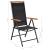 Set mobilier de grădină, 9 piese, negru, aluminiu GartenMobel Dekor