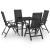 Set mobilier de grădină, 5 piese, antracit, aluminiu GartenMobel Dekor