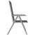 Set mobilier de grădină, 7 piese, argintiu și negru, aluminiu GartenMobel Dekor
