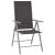 Set mobilier de grădină, 7 piese, argintiu și negru, aluminiu GartenMobel Dekor