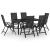 Set mobilier de grădină, 7 piese, antracit, aluminiu GartenMobel Dekor