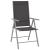 Set mobilier de grădină, 10 piese, negru și argintiu GartenMobel Dekor