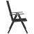 Set mobilier bistro, 3 piese, negru, aluminiu și textilenă GartenMobel Dekor
