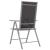 Set mobilier bistro, 3 piese, argintiu, aluminiu și textilenă GartenMobel Dekor