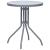 Set mobilier bistro, 3 piese, argintiu, aluminiu și textilenă GartenMobel Dekor
