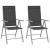 Set mobilier bistro, 3 piese, argintiu, aluminiu și textilenă GartenMobel Dekor