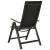 Set mobilier bistro, 3 piese, negru și antracit GartenMobel Dekor
