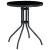 Set mobilier bistro, 3 piese, negru și antracit GartenMobel Dekor