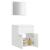 Set mobilier de baie, alb, lemn prelucrat GartenMobel Dekor
