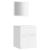 Set mobilier de baie, alb, lemn prelucrat GartenMobel Dekor