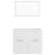 Set mobilier de baie, alb, lemn prelucrat GartenMobel Dekor