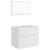Set mobilier de baie, alb, lemn prelucrat GartenMobel Dekor