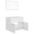 Set mobilier de baie, alb, lemn prelucrat GartenMobel Dekor