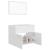 Set mobilier de baie, alb, lemn prelucrat GartenMobel Dekor