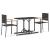 Set mobilier de grădină, 3 piese, negru GartenMobel Dekor