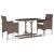 Set mobilier de grădină, 3 piese, maro GartenMobel Dekor