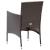 Set mobilier de grădină, 3 piese, maro GartenMobel Dekor