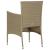 Set mobilier de grădină, 3 piese, bej GartenMobel Dekor