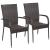 Set mobilier de grădină, 3 piese, maro, poliratan GartenMobel Dekor