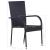 Set mobilier de grădină, 3 piese, negru, poliratan GartenMobel Dekor