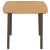 Set mobilier de grădină, 3 piese, negru, poliratan GartenMobel Dekor