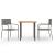 Set mobilier de grădină, 3 piese, gri, poliratan GartenMobel Dekor