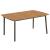 Set mobilier de grădină, 5 piese, negru, poliratan GartenMobel Dekor
