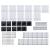 Set de panouri de gard, negru, 1737x186 cm, WPC GartenMobel Dekor