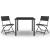 Set mobilier de exterior, 3 piese, oțel GartenMobel Dekor