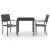 Set mobilier de exterior, 3 piese, oțel GartenMobel Dekor