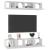 Comode TV, 4 buc., alb, 80x30x30 cm, lemn compozit GartenMobel Dekor
