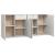 Servantă, gri beton, 160x36x75 cm, lemn prelucrat GartenMobel Dekor